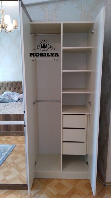 Dolablar: Yeni, Açılan, 2 qapılı Düz dolab, Qarderob, paltar dolabı, Azərbaycan — 2