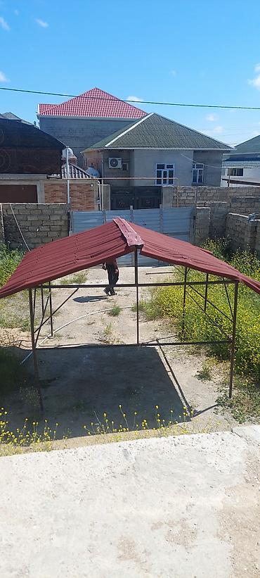 borular: Metall konstruksiyalı açıq hava kölgəlik/pavilyon - Material: möhkəm — 2