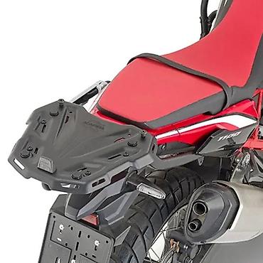 kofer za kvad kupujemprodajem: Crni nosač prtljaga dizajniran za motocikle Honda Africa Twin 1100 — 1