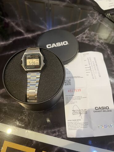 m4 saat qiymeti: Б/у, Наручные часы, Casio, цвет - Серебристый