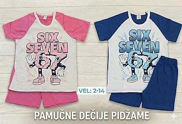 clockhouse jakne: Pamučne dečije pidžame – set majica + šorts - Materijal: 100% pamuk — 1