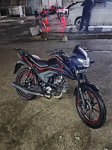 neon isiq: Model: Tufanan M-50N tərzində şəhər tipli motosiklet - Rəng: mat — 2