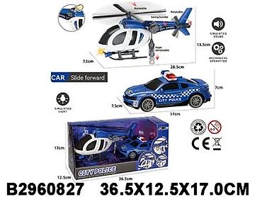 obuca bata sandale: Policijski set 082703K-60 – helikopter i patrolni automobil — 1