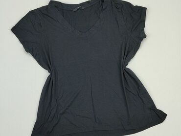 czarne t shirty z nadrukiem: T-shirt, George, S, stan - Dobry