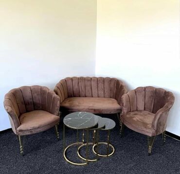 Stilske garniture: 07. Shell set ( 2 fotelje + dvosed ) ✨ -Cena za set : 409 € — 8
