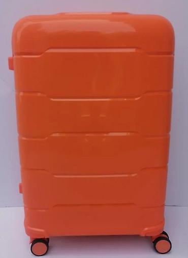 Putni koferi i torbe: Tvrdi kofer na točkiće – narandžaste boje - Materijal: čvrsta ABS/PC — 2