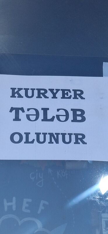 Moto-kuryerlər: Moto-kuryer tələb olunur, Gündəlik ödəniş, Təcrübəsiz