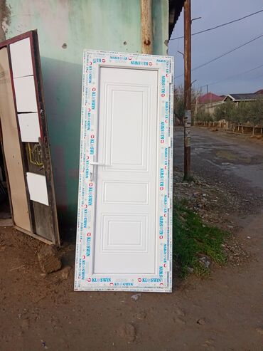 Plastik qapılar: Hamam üçün Yeni Plastik qapı Çərçivə ilə, Zəmanətli, Ödənişli quraşdırma, Pulsuz çatdırılma — 2