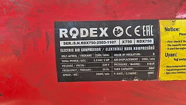 Зажимные инструменты: Компрессор RODEX. Электрический. Объем бака - 50 литров б/ у. Год — 3