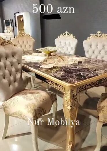 Sifarişlə dolablar: Qonaq otağı üçün, İşlənmiş, Kvadrat masa, 6 stul
