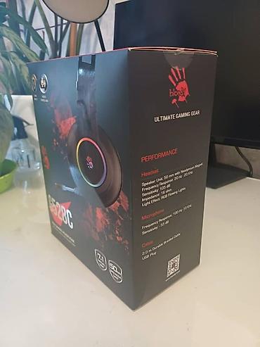 logitech superlight 2: Проводные гарнитуры, Bloody, Б/у, цвет - Черный — 2