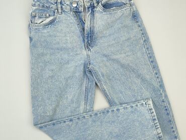 czarne jeansy z przetarciami damskie: Jeans, SinSay, S (EU 36), condition - Very good