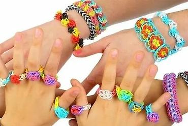 вязанные резинки: Набор для плетения из резиночек (Rainbow Loom style) - Яркие — 2