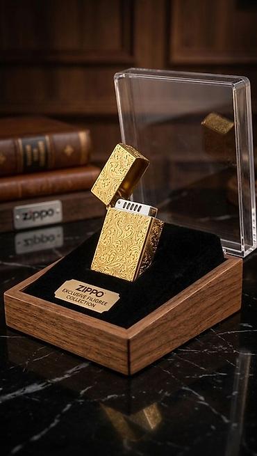 qizil komplektler: Zippo Exclusive Filigree Collection – kolleksiya çakmağı (Qutusuz) - — 1