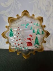 Činije: Bombonijera nova,Bozicna prica walther staklo iz 80ih.god. Perfektan — 9