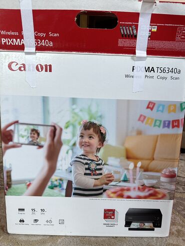 Printerlər: Canon PIXMA TS6340a.Az işlənib təzə kimidi ofis üçün alınmışdı soradan