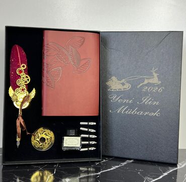 Reklam, çap: Hədiyyə dəstləri – yazı və not dəftəri temalı premium qutular 1) — 5