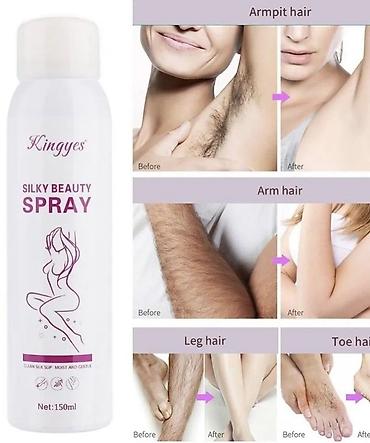 Bədənə qulluq: Tük tökən sprey - Həcm: 150 ml - Formul: nəmləndirici və yumşaq — 2