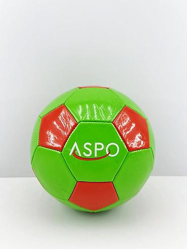 ay topu: №: 8614 Məhsulun adı: Futbol topu Aspo, yaşıl/qırmızı, ölçü 5 Brend — 1