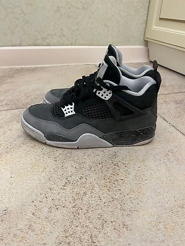 jordan 4: Мужские кроссовки, 42.5, Air Jordan, Б/у, цвет - Черный, Самовывоз, Платная доставка — 2