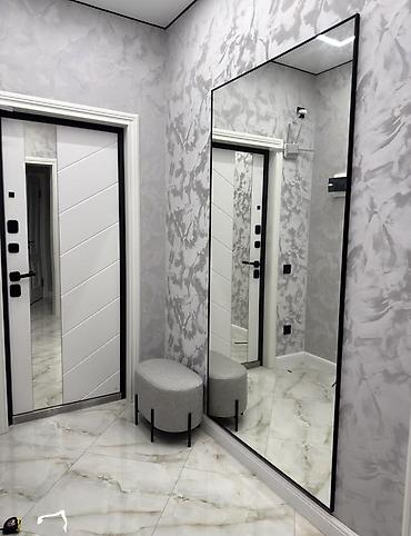 standing mirror: Зеркало в полный рост в тонкой черной раме - Тип: настенное — 1