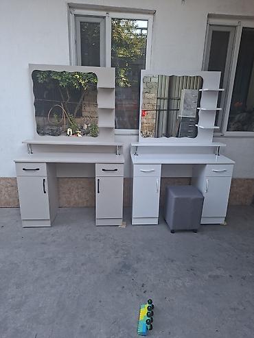 study table: Туалетный столик, Новый, С зеркалом, цвет - Белый, ЛДСП — 3