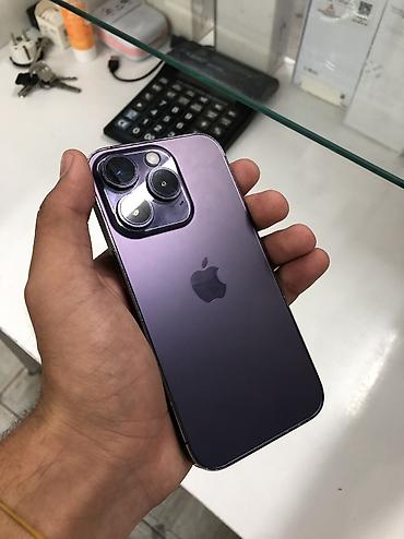 iphone xer: IPhone 14 Pro, Б/у, 256 ГБ, Deep Purple, 77 % — 1