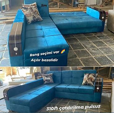saloglu mebel instagram: Künc divan – açılır bazalı model - L‑şəkilli künc divan, rahat oturuş — 3