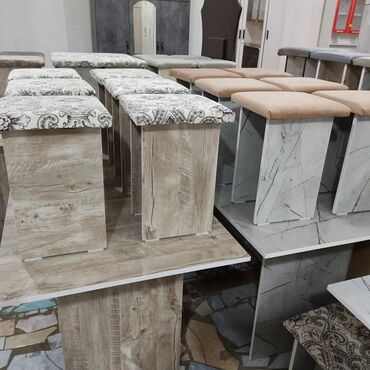 Кухонные столы и стулья: Кухонный стол и стул, Новый, Бесплатная доставка, цвет - Бежевый — 2