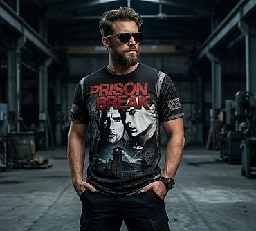 Футболки: Мужская футболка, FOX, 3XL, цвет - Черный — 4