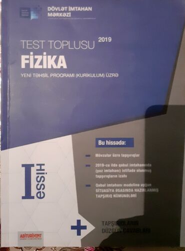 az dili test toplusu cavabları: Fizika test toplusu (1-ci hissə). Alındıqdan sonra ixtisas qrupu