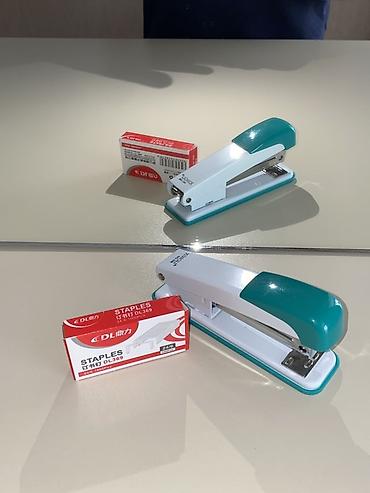 Ofis üçün mexaniki skobdüyməci (stapler) və skob paketləri dəsti lalafo.az -da Ofis üçün mexaniki skobdüyməci (stapler) və skob paketləri dəsti