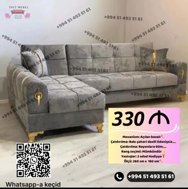 Divanlar: Künc divan, Yeni, Açılan, Bazalı, Parça, Şəhərdaxili pulsuz çatdırılma — 5