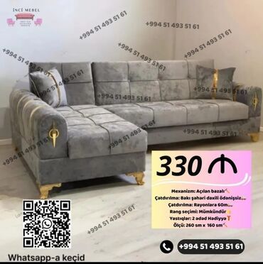 Divanlar: Künc divan, Yeni, Açılan, Bazalı, Parça, Şəhərdaxili pulsuz çatdırılma — 4