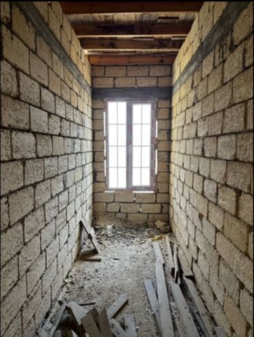 Tikinti işləri: 2 mərtəbəli daş ev karkası - Layihə: geniş eyvanlı, sütunlu fasad; — 17