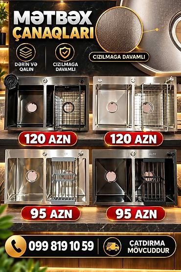 Yeni Düzbucaqlı Mətbəx çanağı, Şkafsız, Paslanmaz polad, Pulsuz çatdırılma lalafo.az -da Yeni Düzbucaqlı Mətbəx çanağı, Şkafsız, Paslanmaz polad, Pulsuz çatdırılma