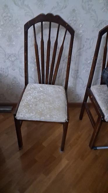stulla: Taxta çərçivəli yemək otağı stulu - Material: bərk ağac karkas - — 1