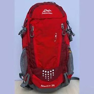 Sportske torbe i rančevi: Planinarski ranac Senterlan Adventure 35L – crveni - Zapremina: 35 — 9