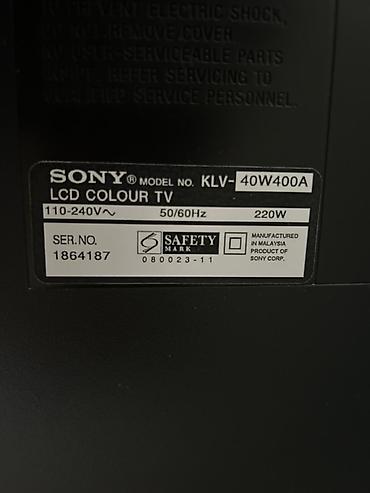 Televizorlar: İşlənmiş Televizor Sony LCD 40" FHD (1920x1080), Ünvandan götürmə, Ödənişli çatdırılma — 3