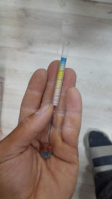 areometr: Areometr, solamer, duzluluğu ölçən gözəl vasitədir. Əldə etmək üçün — 2