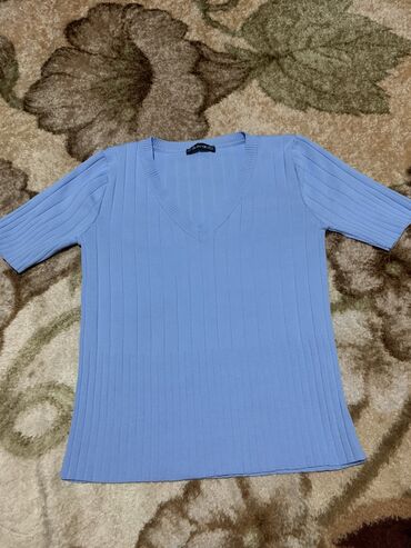 блузка в горох в Кыргызстан | ПЛАТЬЯ: L (EU 40), цвет - Голубой, Adl