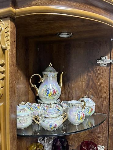 hacar desdi: Çay dəsti, rəng - Ağ, Farfor, 6 nəfərlik — 1