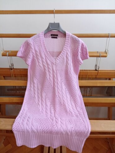 maturske haljine 2023: L (EU 40), color - Pink, Other style, Short sleeves