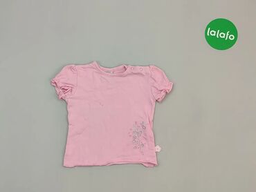 Koszulki: Koszula, 6-9 m, wzrost - 74 cm., stan - Dobry, wzór - Print, kolor - Różowy