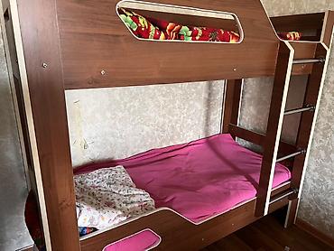bunk bed: Двухъярусная кровать для детей/подростков - Материал: ЛДСП под дерево — 2