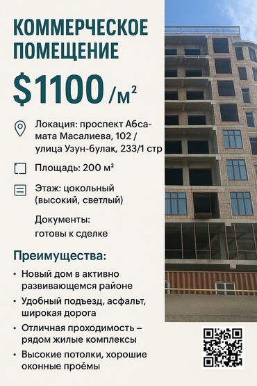 недвижимость в новопокровке: Продается коммерческая помещения Цокольный этаж!!! Первая линия!!!