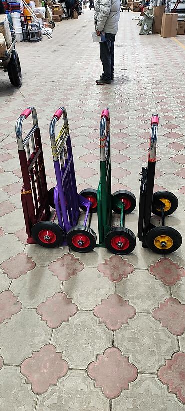 Садово-строительные тачки и тележки: Садово-строительная тачка и тележка, Стальная, Двухколесная, Новый, В розницу — 9