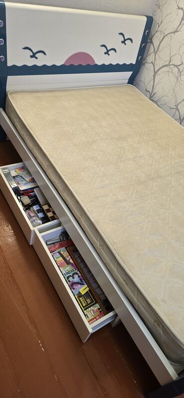 Детские гарнитуры: Детская гарнитура, Б/у, Для девочки, Для мальчика, ДСП, цвет - Белый, Самовывоз — 5