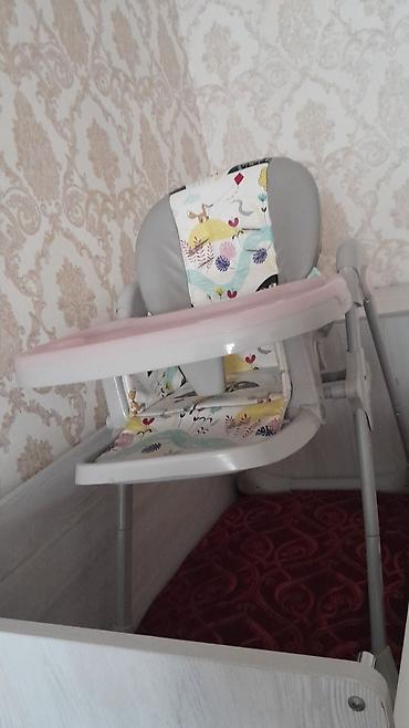Uşaq mebeli dəsti - Çarpayı: “AK BEBE” yazılı beşik tipli uşaq