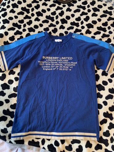 мужской футболки: Детский топ, рубашка, цвет - Синий, Новый
